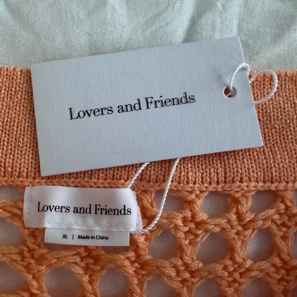 Lovers + Friends - Stellar Skirt | Knit/Crochet | Tangerine | Size XL | NWT/NEW - Picture 5 of 8